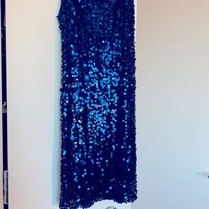 Beautiful dress never worn. Blue. Size Small.